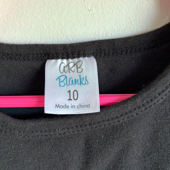 ARB Blanks size 10 long sleeve black shirt - Picture 3 of 3